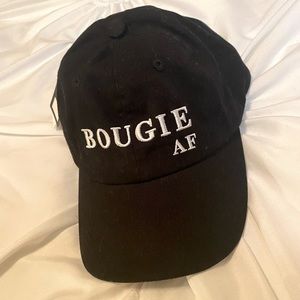 BOUGIE AF black baseball cap